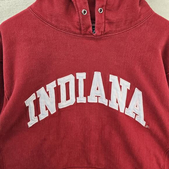 Vintage Steve & Barry’s Indiana University Sweatshirt Mens Large Red Hoodie Y2K - Picture 3 of 8